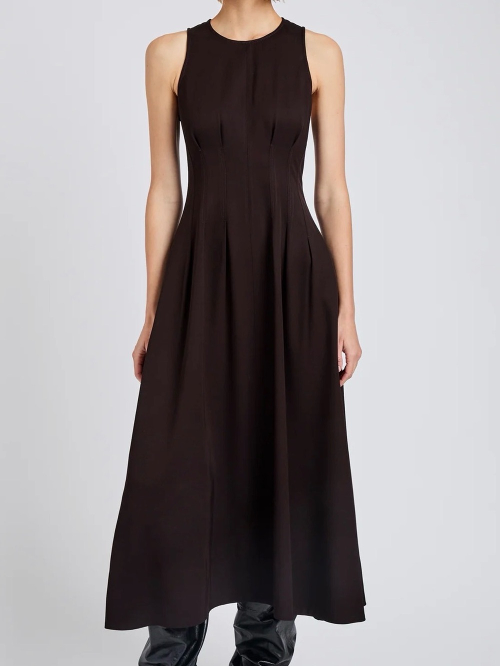 Proenza Bronwyn Dress in Merino Wool Twill